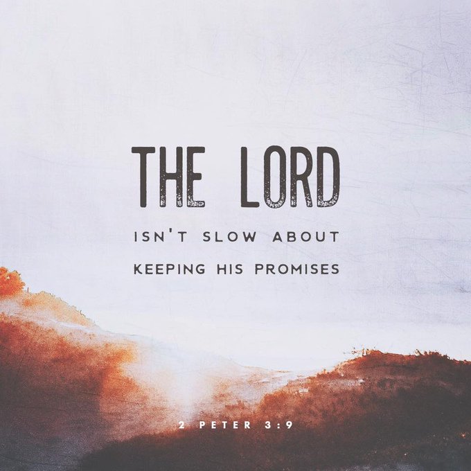 2 Peter 3[9] The Lord isn’t really being slow about his promise, as some people think. No, he is being patient for your sake. He does not want anyone to be destroyed, but wants everyone to repent.