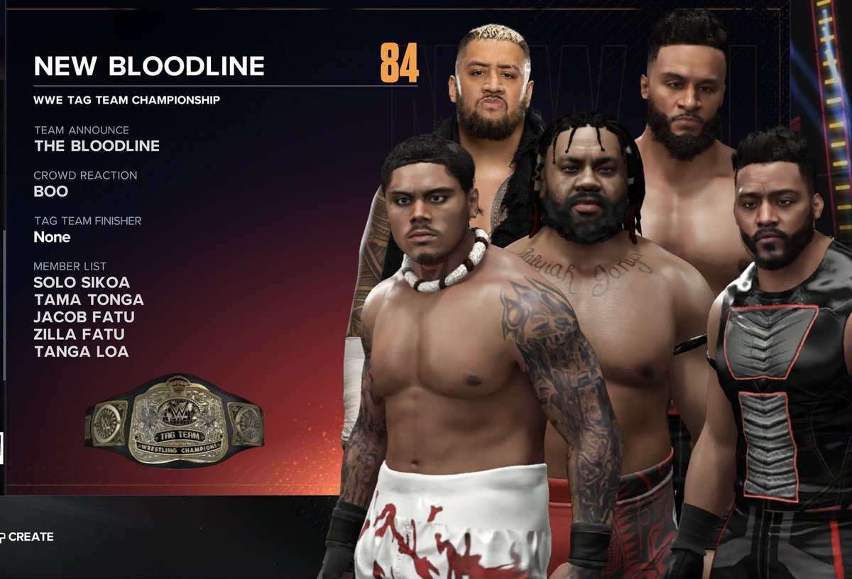 #WWE2K24
New bloodline ☝🏽🩸