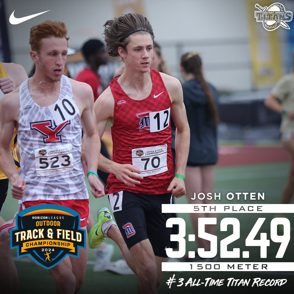 Congrats to Joshua Otten on his 5th place finish and PR at the #HLTF Championships #DetroitsCollegeTeam ⚔️