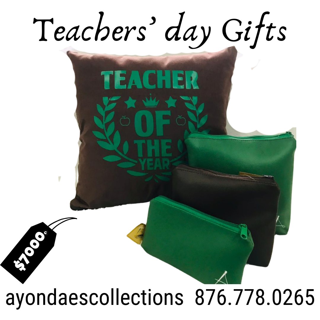 Showcase your appreciation with gifts that inspire and uplift

Island wide Delivery
Pick up @9 Dome St Shop 7
Montego Bay
Call/Whatsapp 876.778.0265

 #teachersofinstagram #teacherlife #school #teachergram #teacherday #teachersdaygift #ayondaescollections