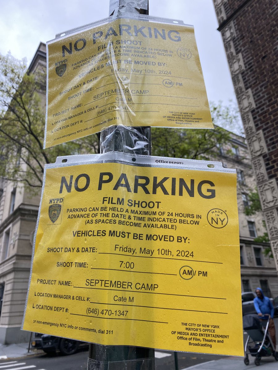 @olv Film shoot: May 10th, Friday 7AM Project Name: September Camp Location: Columbia Heights & Clark St in Brooklyn.
