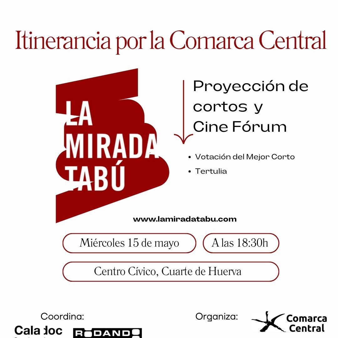 ¡Próxima parada: CUARTE DE HUERVA! La itinerancia por la Comarca Central se instala en el Centro Cívico de Cuarte de Huerva para traernos una selección de cortometrajes que te harán pensar y debatir. 

🗓️ 15 de Mayo
🕗 18:30h
📍Centro Cívico , Cuarte de Huerva