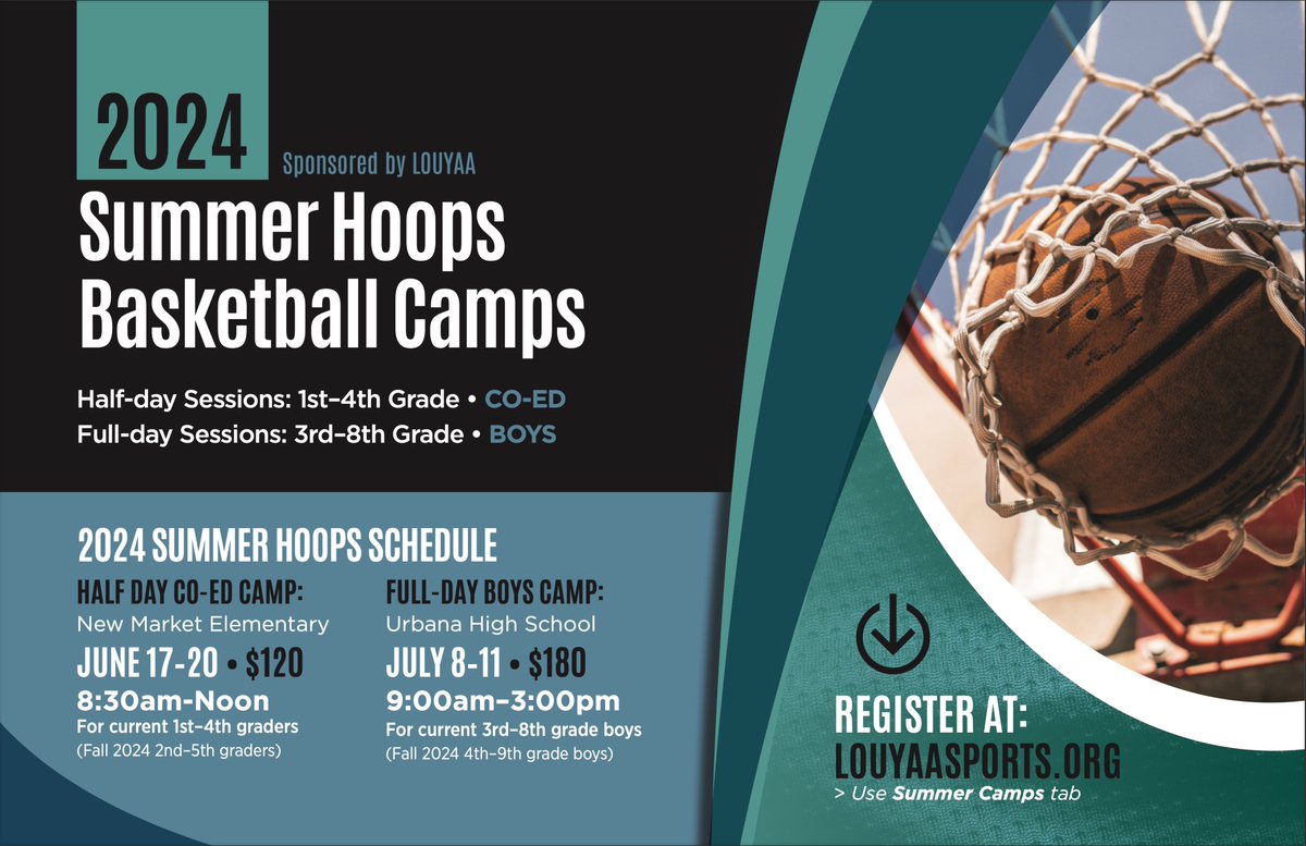 Attention Frederick &amp; surrounding county basketball-ers! School is about to wrap, families are making summer plans. Lock in theses dates for Urbana HS Annual Hoops Camps. Sessions have received high praise, attendance surpassing 100+ campers last 3 years! Season here in no time!