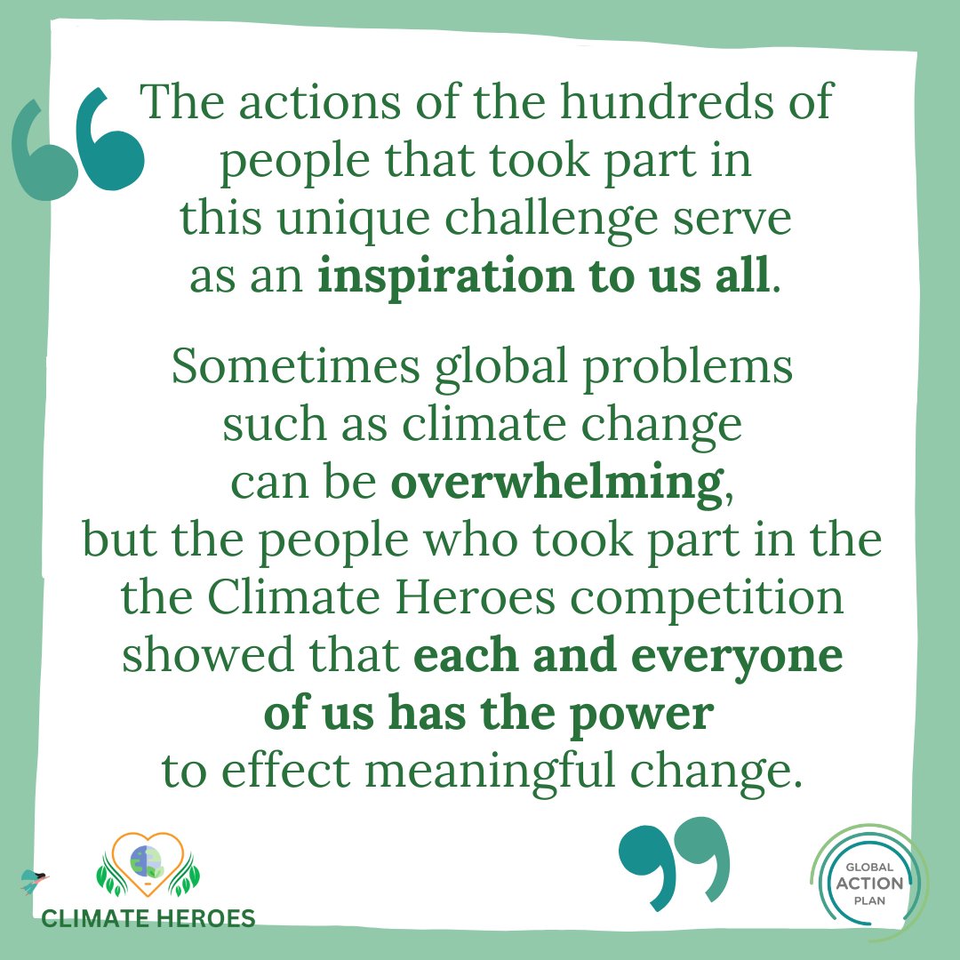 “Our #ClimateHeroes have reduced their carbon footprints significantly, and more importantly have built a sense of collective engagement, community and empowerment.' globalactionplan.ie/blogs/climate-…