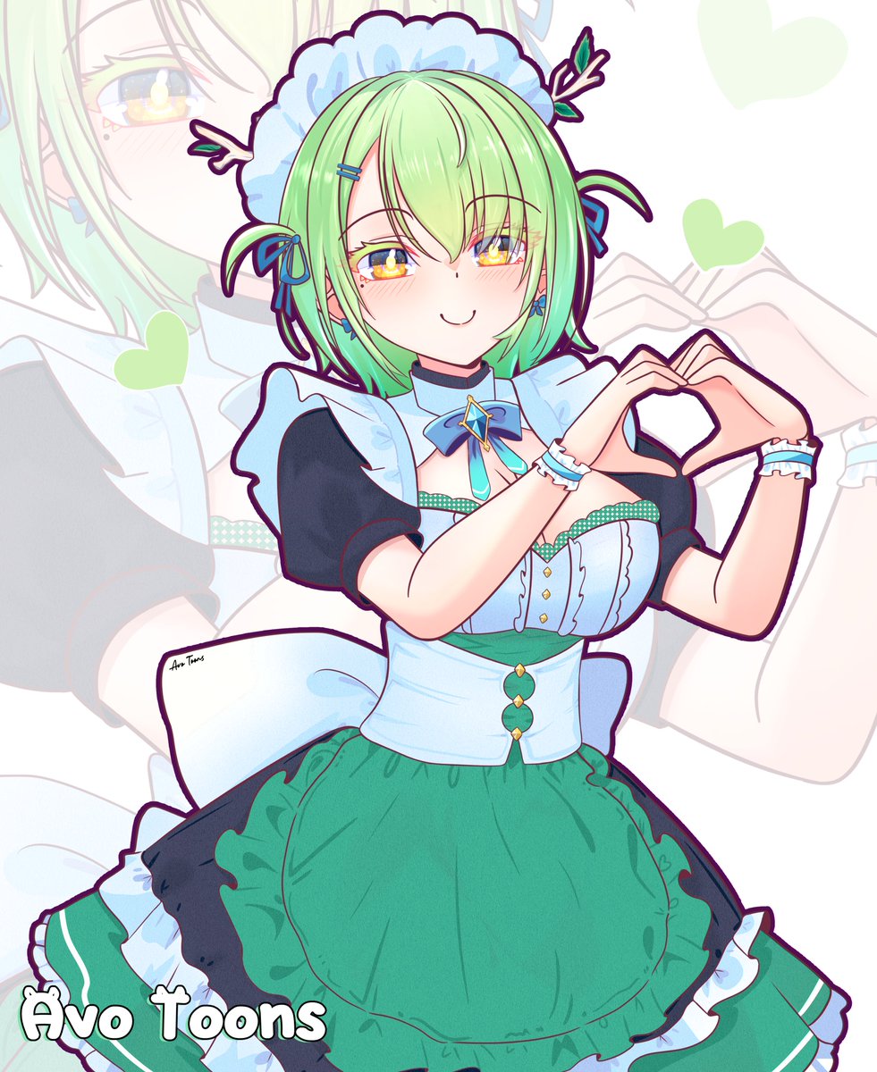 Fauna Maid! 💚💚💚
Short hair version!!! #FineFaunart