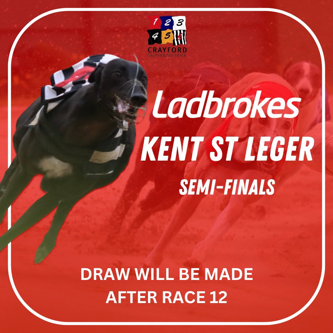 We have our confirmed semi-finalists! The trap draw for the semi-finals will be held after race 12 and shown live on X Here are the qualifiers: Coonough Crow Droopys Moose Low Pressure Ballymac Taylor Maleficent Droopys Flotilla Razldazl Amanda Longacres Porto Swift Delta Dazl…