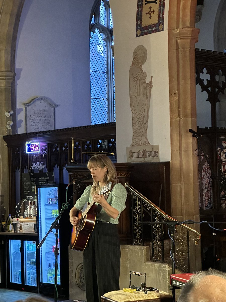 An evening of delightful music & between song introductions to the music from Emily Barker @emildbarkerhalo at St. Peter’s Church Marlborough courtesy of the @SoundKnowledge_ record shop team. Some beautiful melodies & poignant lyrics. Go & hear for yourself! #marlborough #wilts