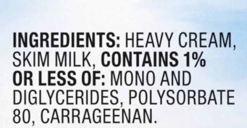 @CalisthenicKyle Just good old heavy cream from a cow. no emulsifiers thus the thick fat plug at the top. 

They can’t sell raw cream but I’m just glad it was fairly inexpensive and did not have the inflammatory- emulsifiers, surfactants and preservatives that other non-organic creams in the…