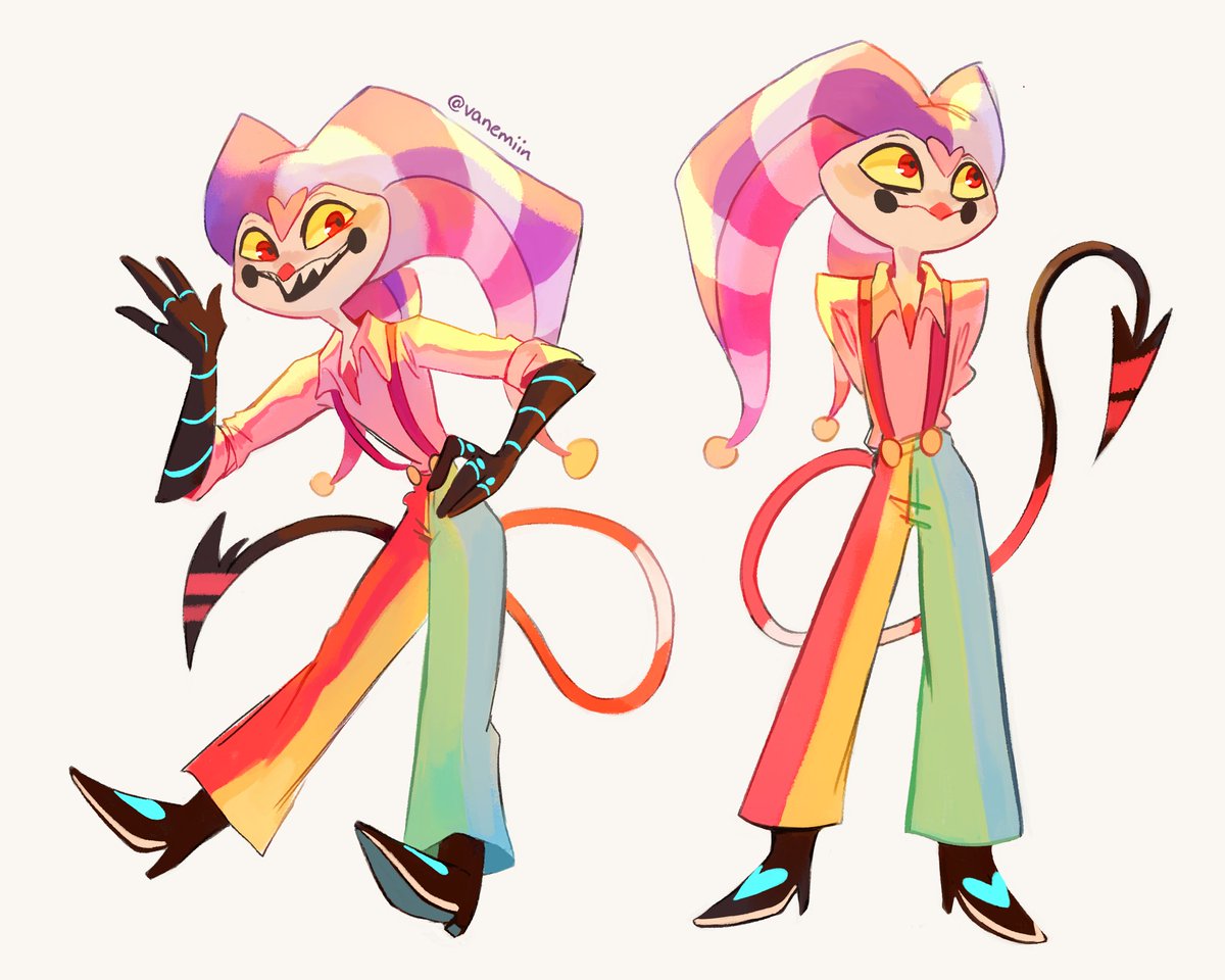 What's this? It's Fizz in the face! 🌈 #HelluvaBoss #Fizzarolli