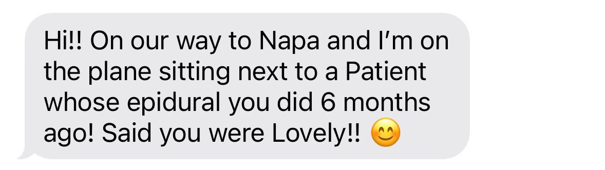 Just one of the many reasons I love being an OB anesthesiologist 🥰 
#OBAnes #JobSatisfaction