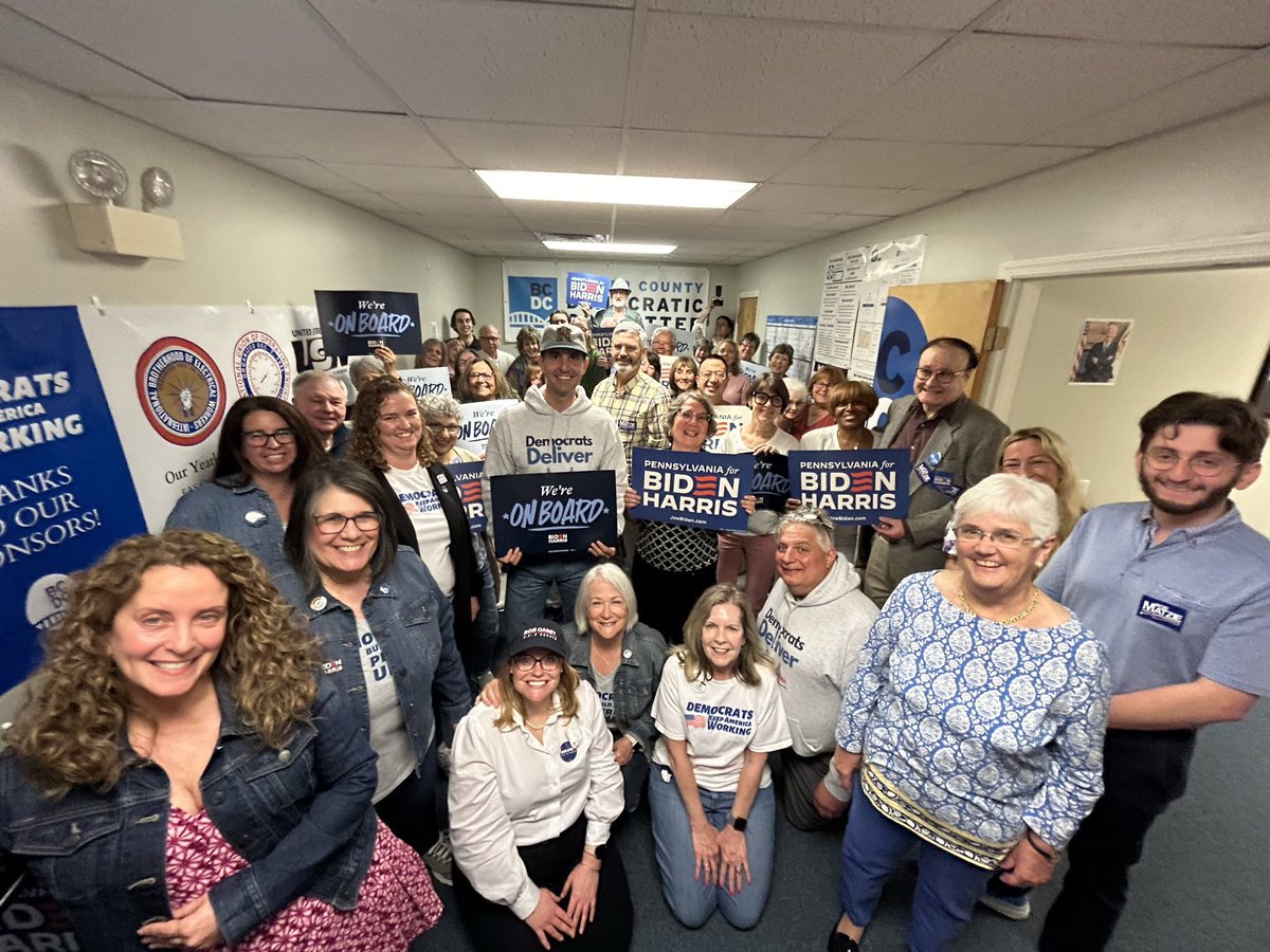 Huge turnout today for the opening of the Biden Campaign’s Beaver County office. I know I’m fired up and ready to go, who’s with me?
