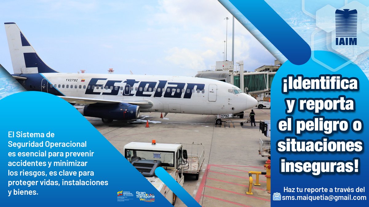 #IAIM_EsSMS || El Sistema de Gestión de Seguridad Operacional (SMS) es vital para seguir teniendo un Aeropuerto seguro. Desde el IAIM, te invitamos a sumarte a la construcción de una cultura SMS. ¡Todos somos responsables!