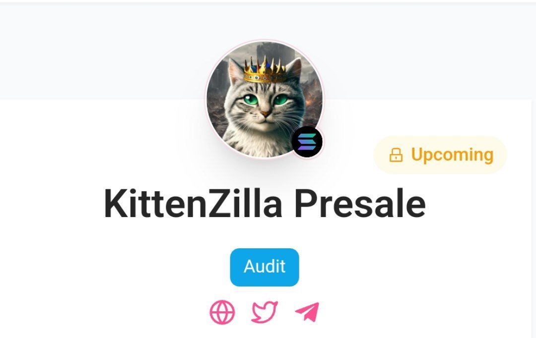 🟡@KittenZillaSOL 🔒 KittenZilla, Kedi Sezonuna ve Solana Ağına Hakim Olmak için burada. KittenZilla'ya holding ve şilinle destek verecek seçkin yatırımcıları seçiyoruz. Topluluk her şeydir ve KittenZilla topluluk tarafından yönetilecek🔒 ➡️ Dextools&Dexview&Ave ai