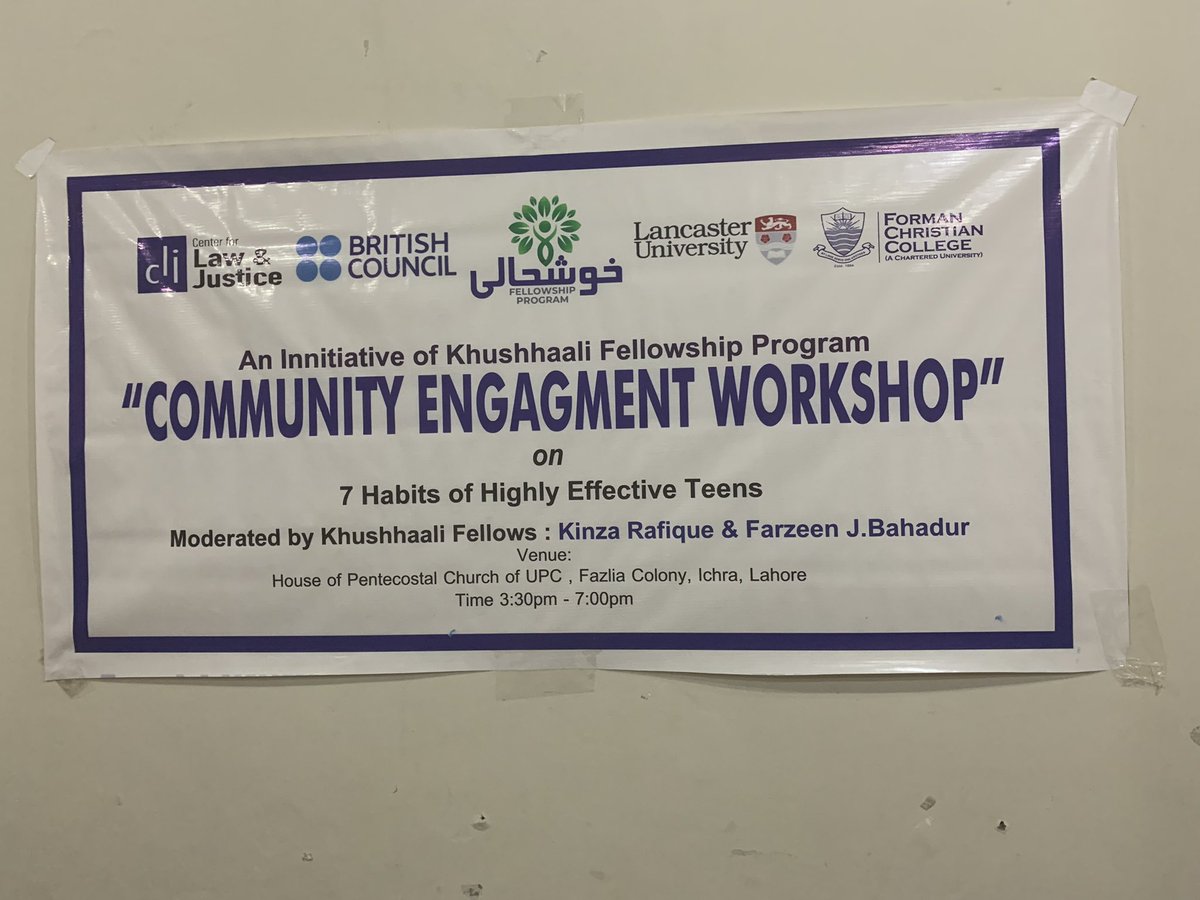 We're grateful to @LancasterUni’s Engagement & Internationalisation Office for additional support through our lead @SallyCawood for #community workshops, to enhance our #KhushhaliFellowship's impact by sharing learnings with wider communities. #khushhalisabkayliye