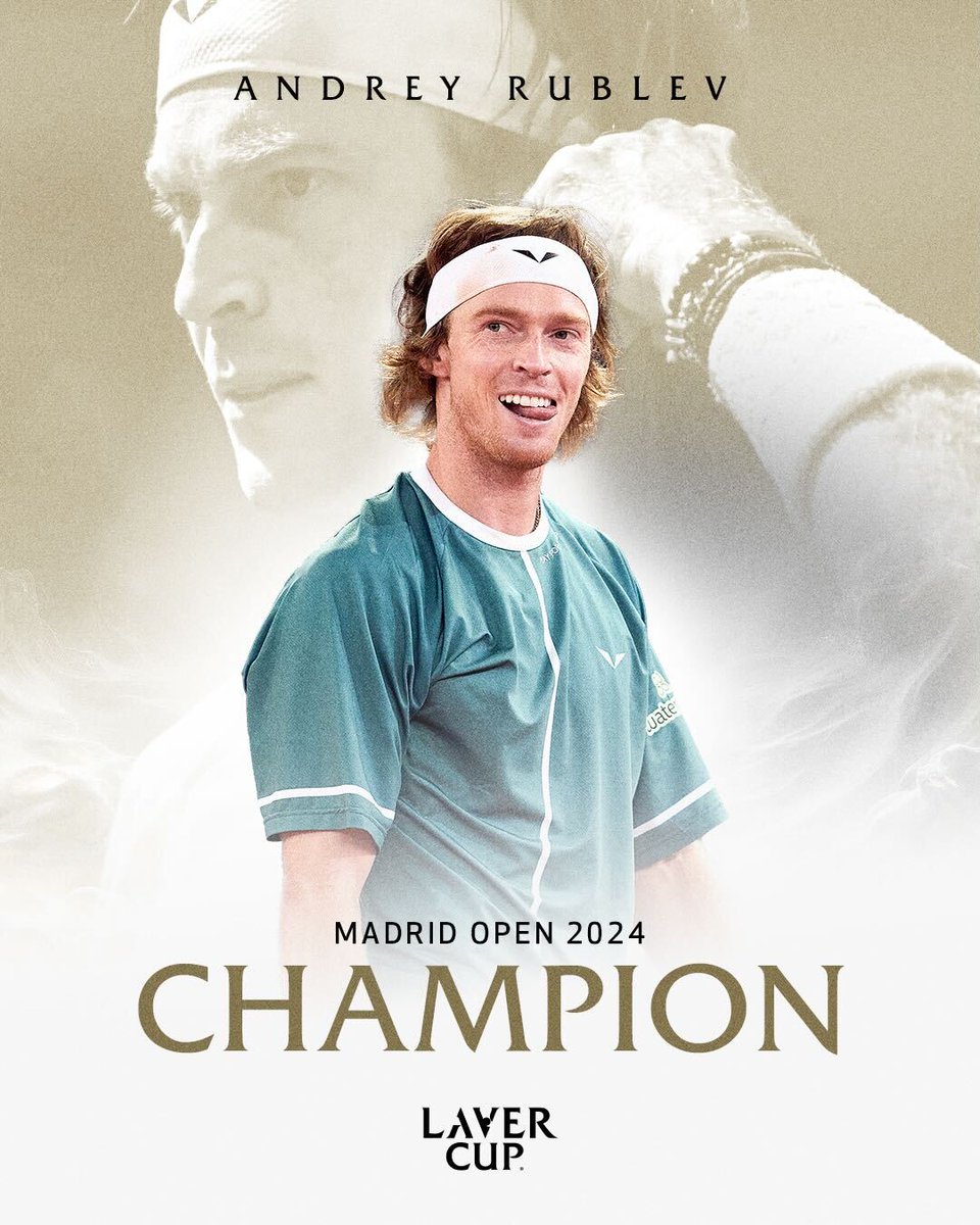 Andrey Rublev secures his second career ATP Masters 1000 title with a victory in the Madrid 2024 final.