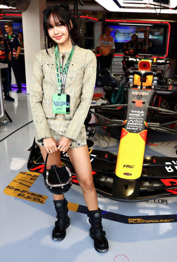 BLACKPINK's Lisa at the F1 Miami Grand Prix.