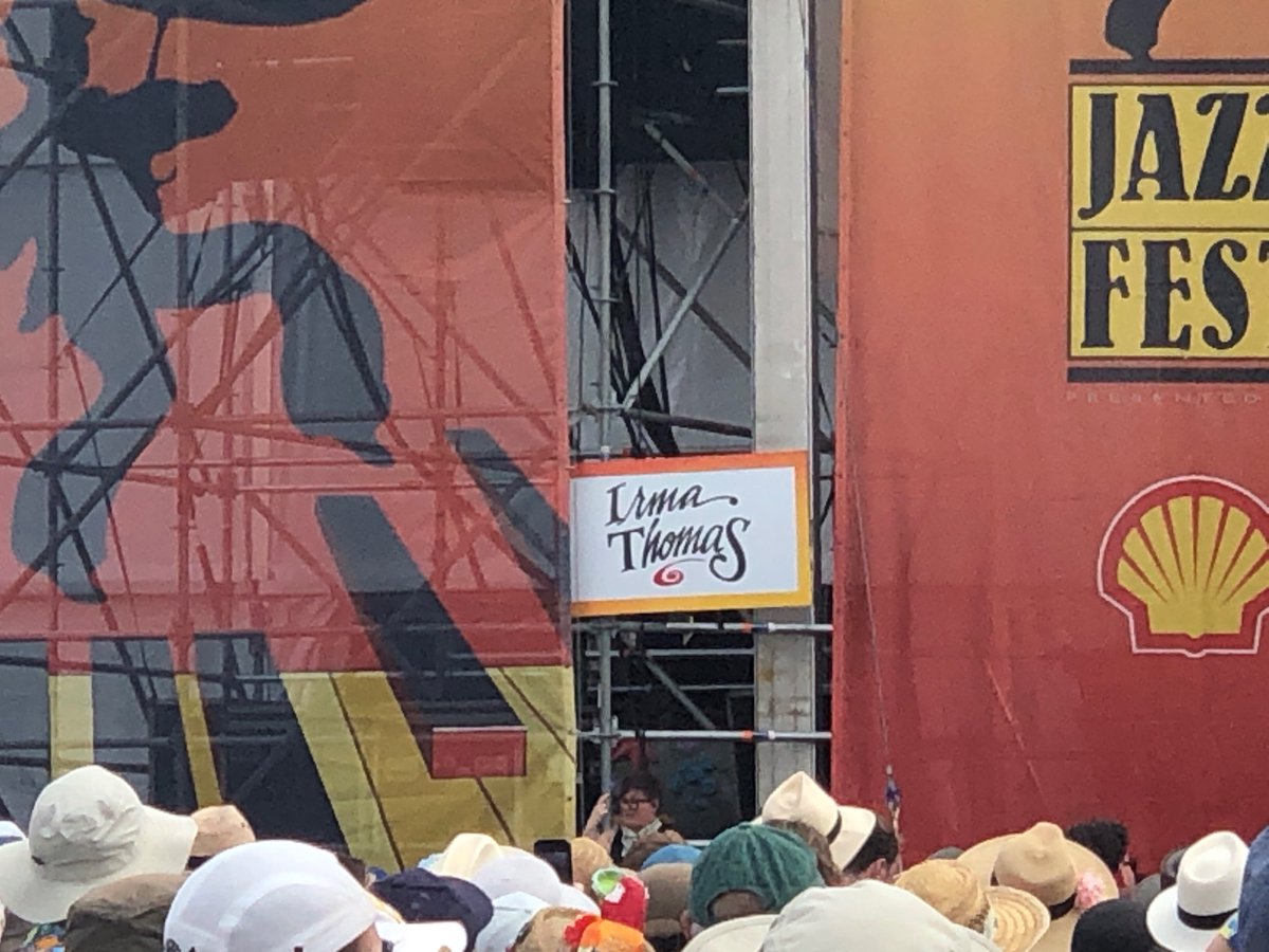 At Irma Thomas’ solo set at the Festival Stage today & she just sang TIOMS & concluded it by saying it was a pivotal moment for her, that she no longer has to explain where the song came from “because he did”. Also added that Mick was a perfect gentleman