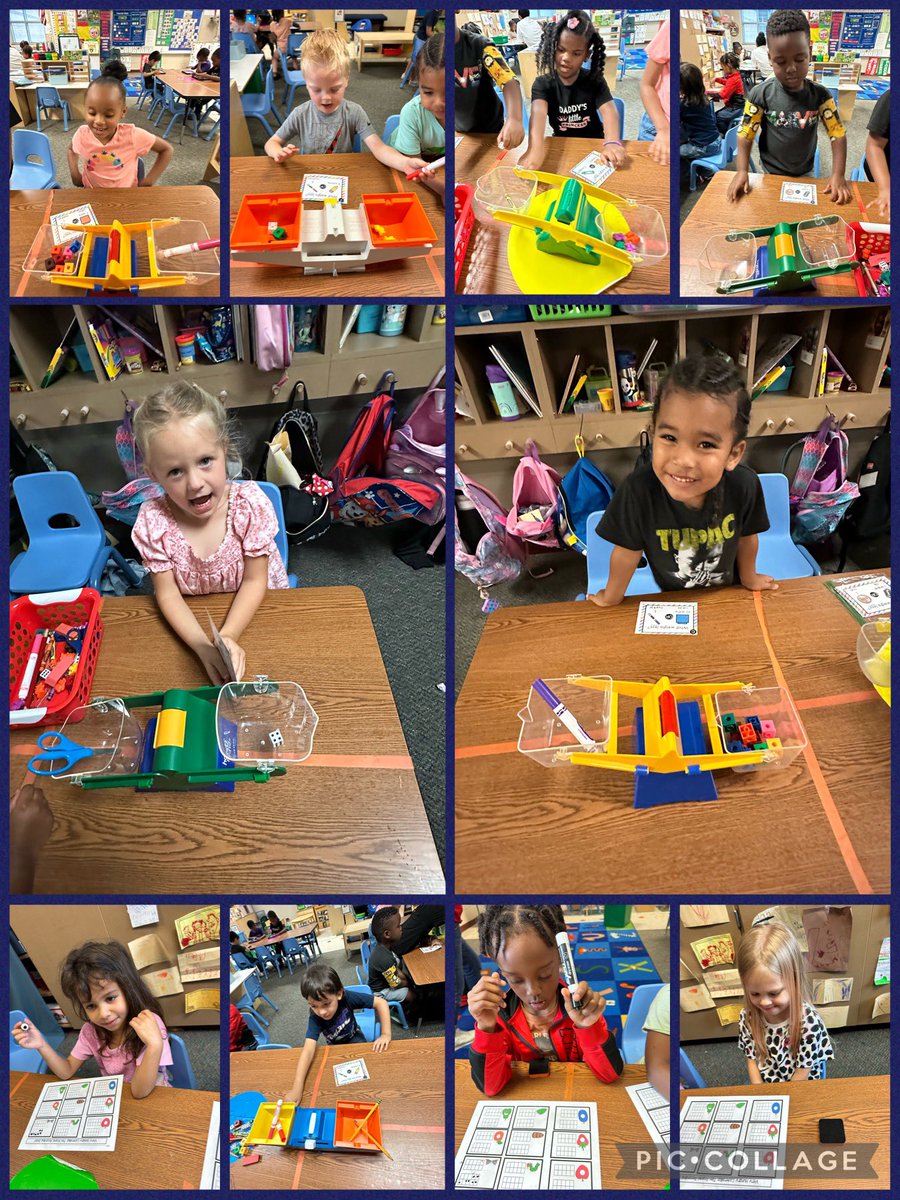 This past week during math centers we used balances to discover which weighed more and less. Students also worked on one-to-one correspondence to count using number cards and 20 frames. @HumbleISD_ESE @HumbleISD_PREK #eseSOAR #play4prek