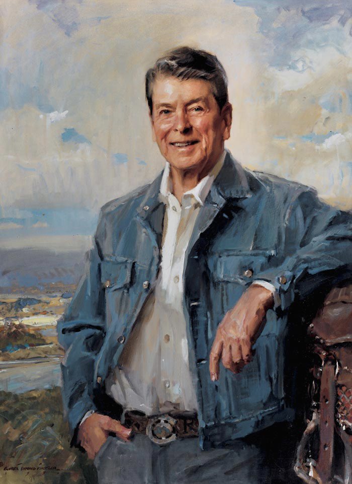 Ronald Reagan 
(1911-2004)
Everett Raymond Kinstler
1926-2019