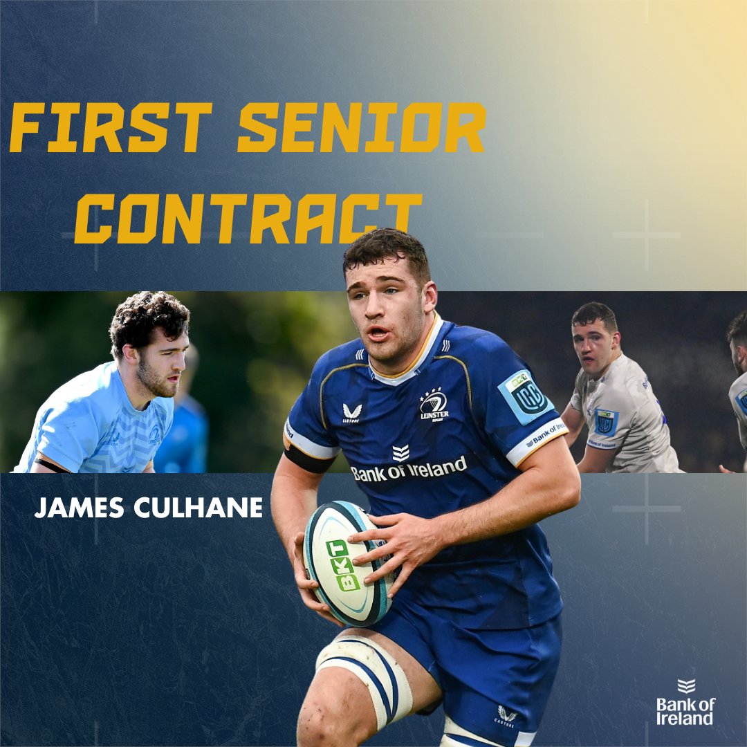 🗣️ | 𝐂𝐮𝐥𝐡𝐚𝐧𝐞 𝐬𝐢𝐠𝐧𝐬 𝐚 𝐬𝐞𝐧𝐢𝐨𝐫 𝐜𝐨𝐧𝐭𝐫𝐚𝐜𝐭!

Academy back-rower James Culhane has signed his first senior contract with #LeinsterRugby 

Congrats, James 👏 

#FromTheGroundUp
