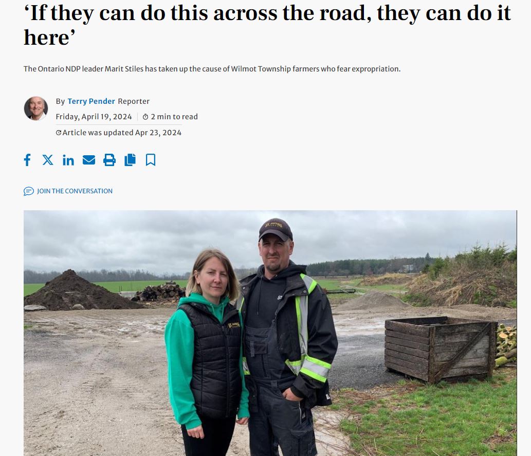 #GreenbeltScandal 2.0. ''Now, we don’t know what the future holds,' said Eva of St. Jacobs Foods. 'We have worked so hard to get to the point where we are now. We don’t know if our land will be taken away, if they can do this across the road, they can do it here.''
#DougFord