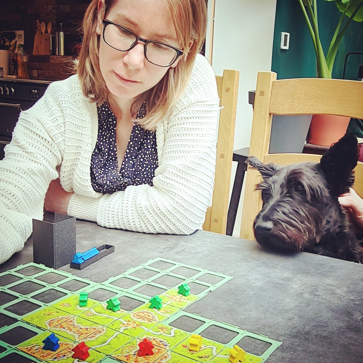 Bank holiday board games. Who will win - Milly or Wilma? 😄🥰