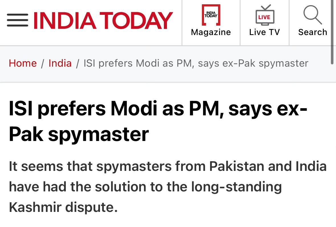 #LokSabhaElections2024 : Why does ISI- PAKISTAN prefers MODI for PM.? Pakistan's Favourite is Narendra Modi— hence they prefer. 📌#REMEMBER, Narendra Modi is the one who ate Biriyani with Pakistan PM.! #ModiDisasterForIndia #Kashmir370Diary