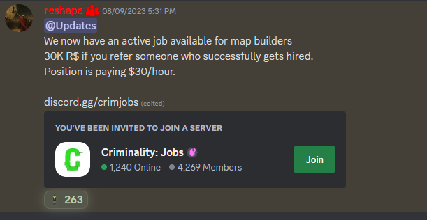 This post was from 4 years ago (before Criminality released) - We've since hired developers for significantly more than what was proposed on that forum. 

Updates are in the works, thank you all for Criminality's continuing growth and success!