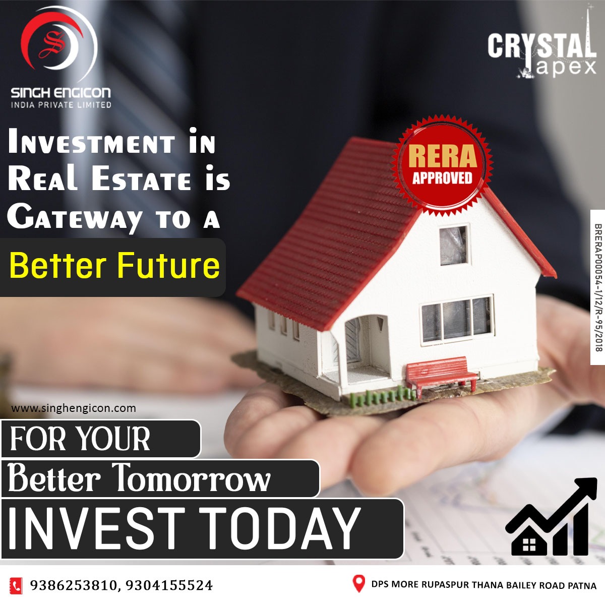 Secure your financial stability with real estate investments and watch your dreams unfold. 
 
Call Us:- 9386253810, 9304155524
singhengicon.com

#crystalapex #NewBeginnings #thoughtfulamenities #Apartments #property #home #singhengicon #Patna #Bihar