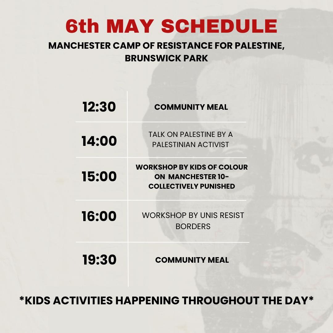 The schedule for tomorrow, Monday 6 May. All are welcome from students to the wider community. Bring your friends and family!