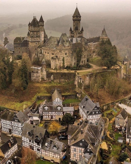 The Braunfels Castle, a stately home that had been built in the late 13th century by the Counts of Nassau, Germany.