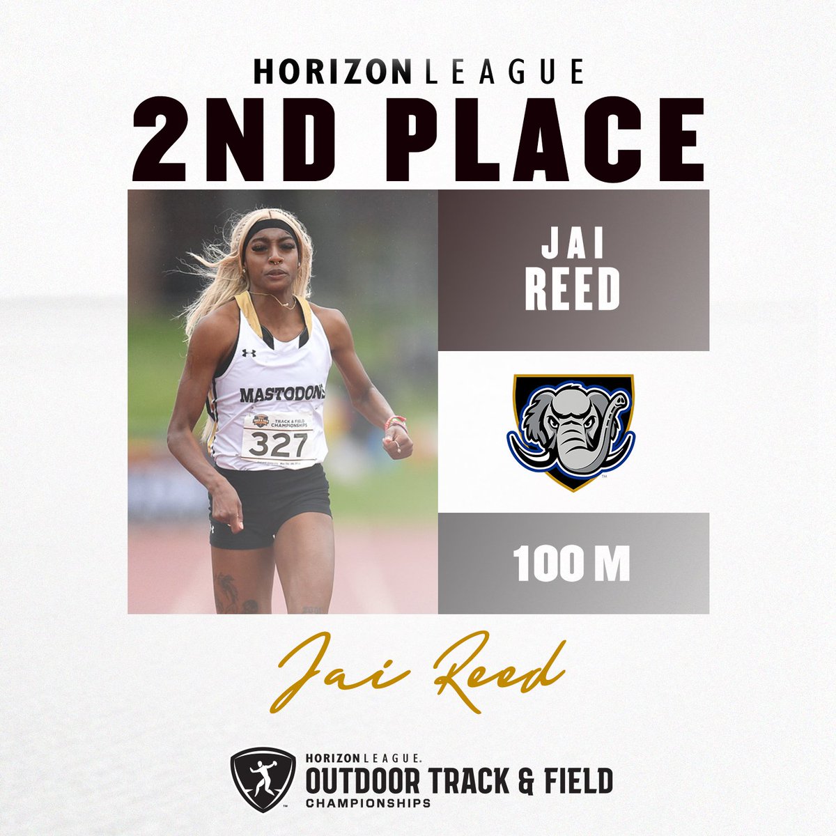 A time of 11.80 in the 100 gives Jai Reed a 🥈 place finish!

#FeelTheRumble #HLTF