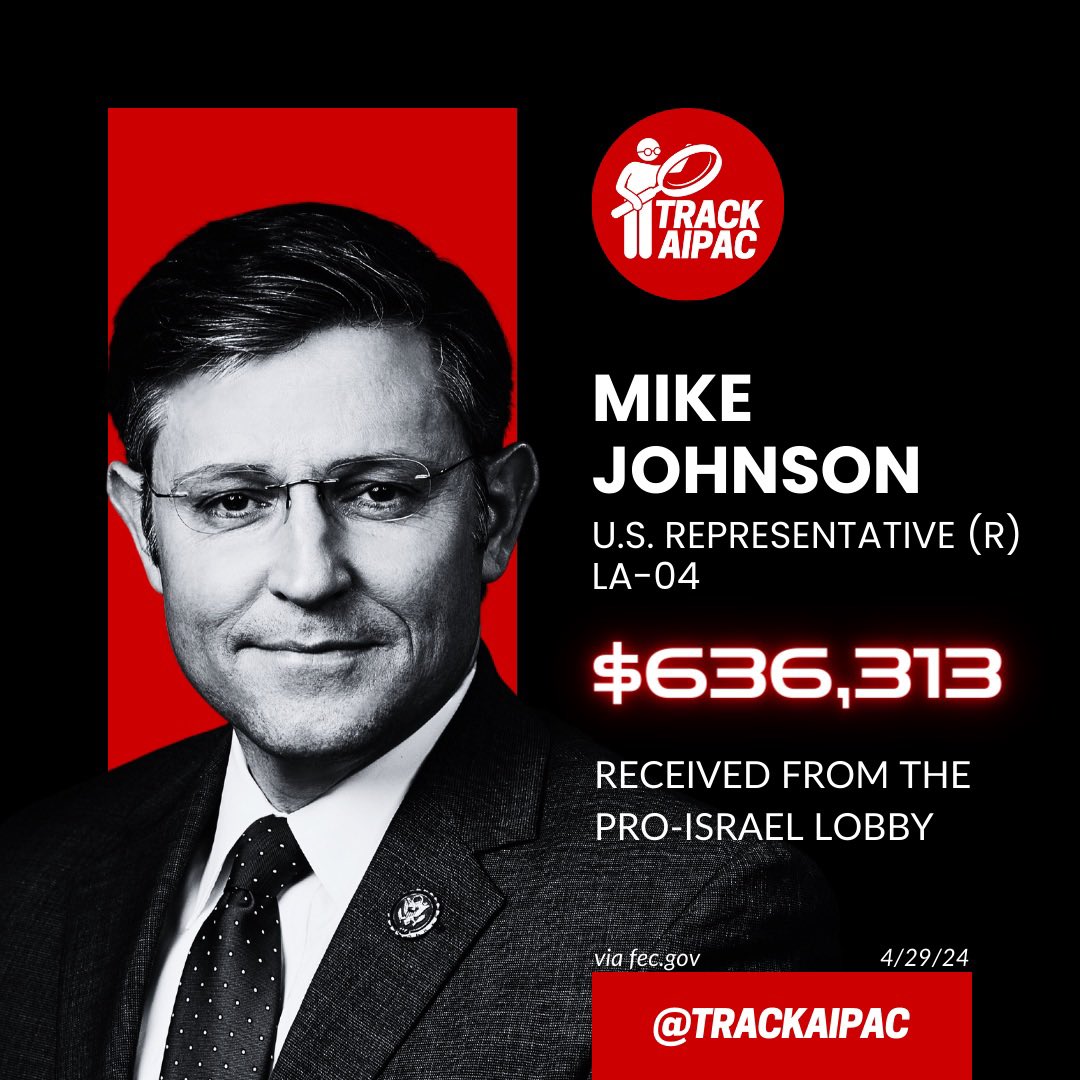 @SpeakerJohnson You are paid by the Israel Lobby, Sit Down!