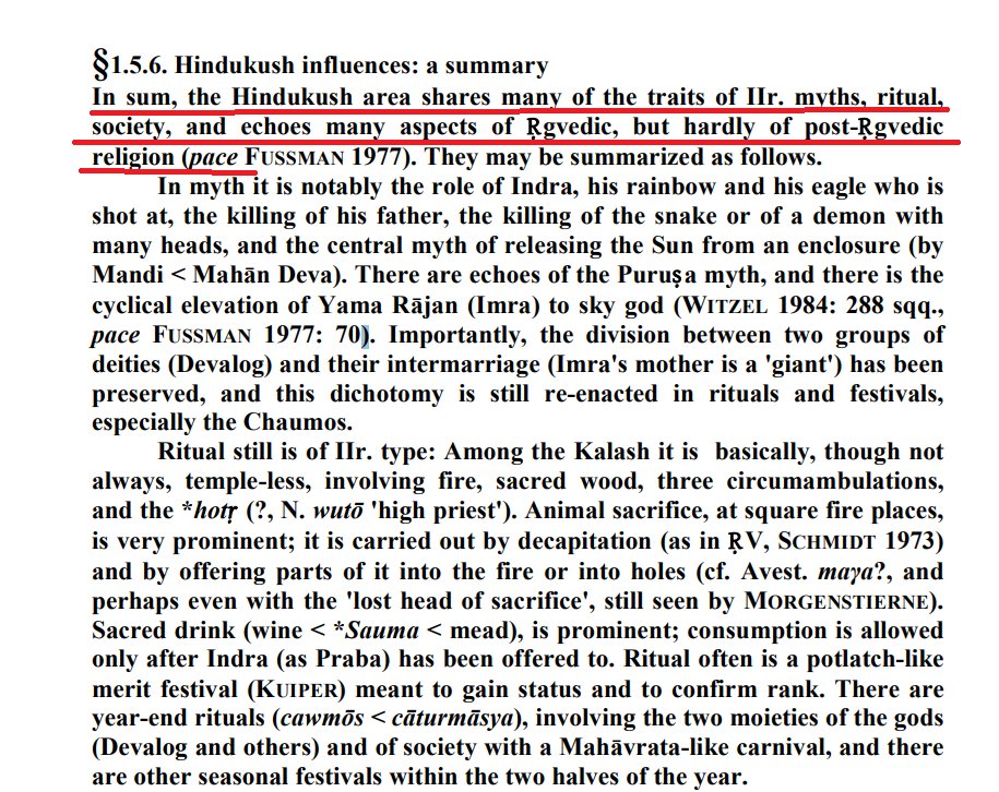 The Kalash are HINDUS. Scholars classify Kalash/Nuristan religion as 'ancient Hinduism'. Noted Nuristan linguist Richard Strand says 'Before their conversion to Islam the Nuristanis practiced a form of ancient Hinduism'. Noted Harvard linguist Michael Witzel says 'In Kalash…