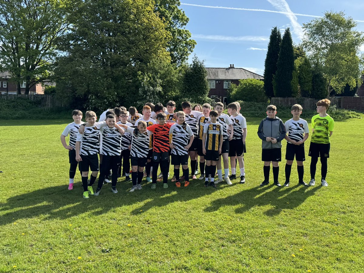 Our U12’s & U12’s stripes faced off today in a friendly. The game was entertaining from start to finish & ended 3-3. Well Dome to both teams who will face each other again on Wednesday. 🐯⚽️