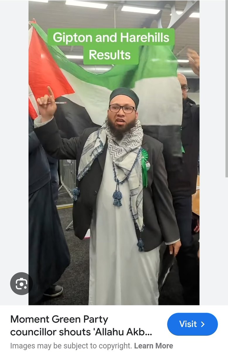 #GreenParty seems to have attracted some pretty unpleasant & antisimetic councillors such in Leeds Mothin Ali who called a rabbi 'a creep. A kind of animal & a low-life.' The rabbi was subsequently forced into hiding. #C4News