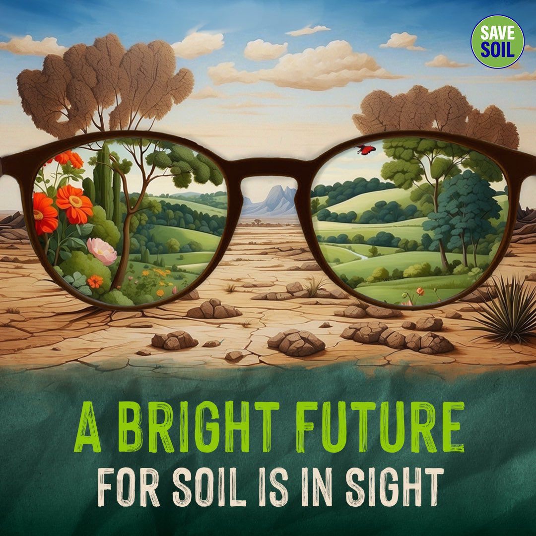 Increased organic matter drives soil fertility, making more minerals and micronutrients available to plants. It also means the soil is less vulnerable to erosion and holds more water in the landscape. #SaveSoil #SoilforClimateAction #SaveSoilFixClimateChange