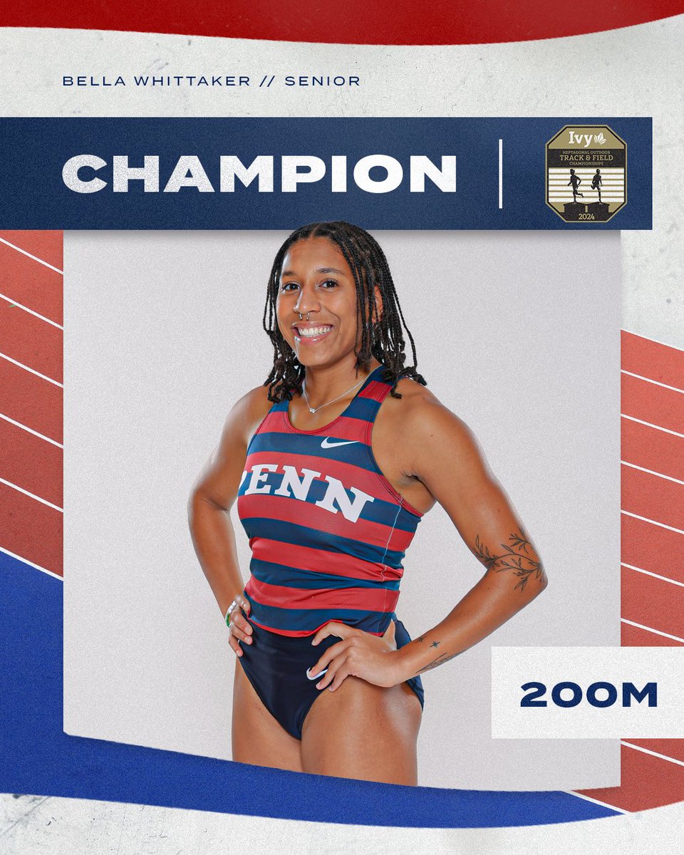 𝗜𝗩𝗬 𝗟𝗘𝗔𝗚𝗨𝗘 𝗖𝗛𝗔𝗠𝗣𝗜𝗢𝗡 🌿🥇

It's hard to keep up with all this winning 😅 Bella headlines a 1-2-3 finish for Penn with a program-record time of 23.18! 🥳

#ThePursuit | #FightOnPenn
