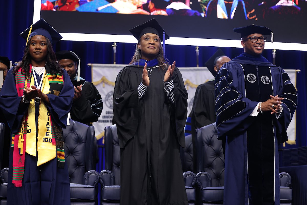 I want to thank President Thompson for inviting me to address the Spring 2024 graduates @JacksonStateU. It was an incredible honor that I could have never imagined. It is because of the opportunities afforded to me at Jackson State that I am who I am today. Congrats to the…