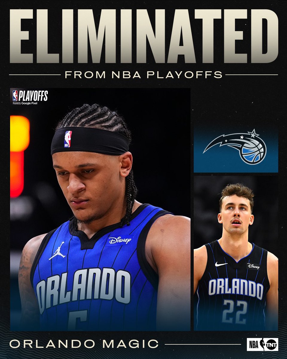 The Magic have been eliminated from the playoffs.