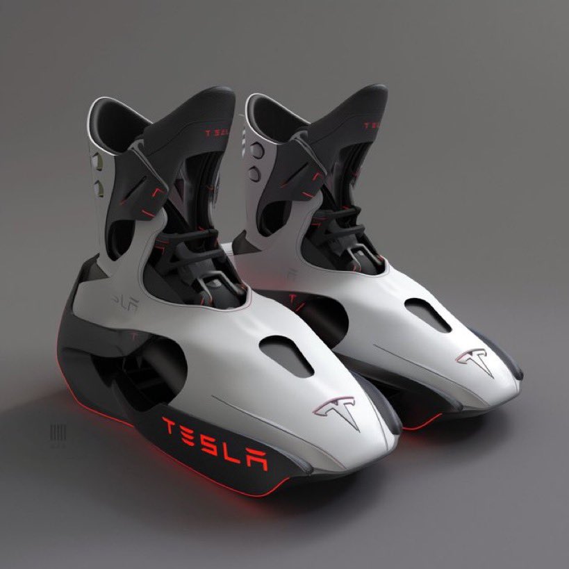 ElonMuskAOC's tweet image. Would you wear these special edition Tesla shoes? 

100% solar-powered. Comes with a free Tesla. 𝕏 Premium for life.