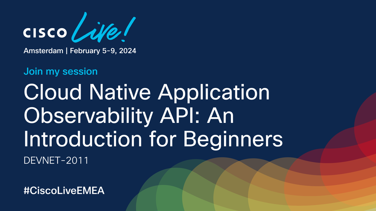 Dive into the world of cloud-native applications at #CiscoLiveEMEA!

Discover how Cisco's Cloud Native Application Observability (CNAO) API empowers developers to monitor app performance and health effectively. Don't miss out! #GoManaged
cs.co/6013jZdiB