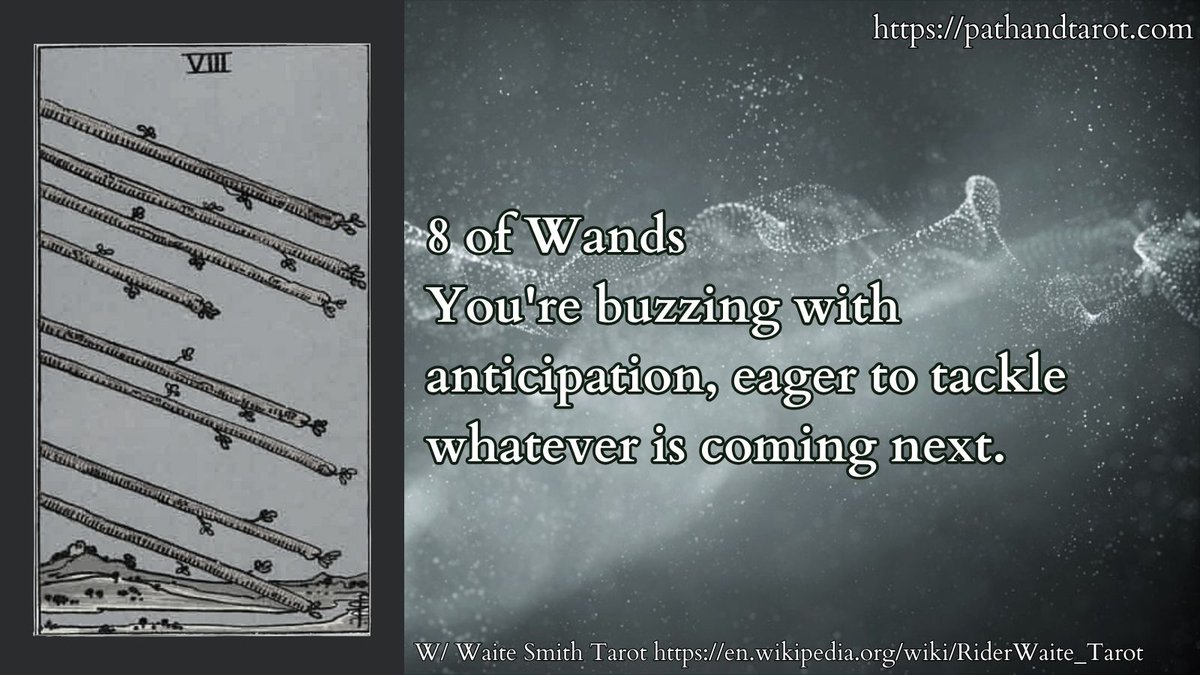 You're buzzing with anticipation, eager to tackle whatever is coming next. #cartomancy #dailytarot #tarotreader #tarotcards #pathandtarot #waitesmith