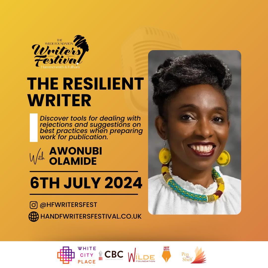 Ever felt like every door was slamming shut on your writing dreams? Rejections can feel like a constant uphill battle.  You're not alone and there's a way forward. Join author Olamide Awonubi at TWF H&amp;F Writers' Festival, 6th July for the ultimate boost.

handfwritersfestival.co.uk/workshops/