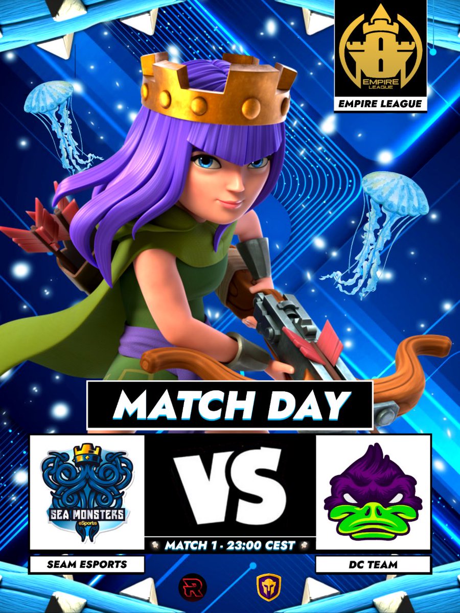 Sea Monsters eSports (@seam_esports) on Twitter photo Jour de MATCH 🐙
🏆 <a href="/EmpireLeagueCR/">EmpireLeague™</a>
⚔️ <a href="/DCTeamCR/">DC Team</a>
🕚 23h 🇫🇷
Nouvelle édition de l’<a href="/EmpireLeagueCR/">EmpireLeague™</a> !
(Made by <a href="/Theo_designer_/">ThéoDesigner</a> ❤️) Jour de MATCH 🐙
🏆 <a href="/EmpireLeagueCR/">EmpireLeague™</a>
⚔️ <a href="/DCTeamCR/">DC Team</a>
🕚 23h 🇫🇷
Nouvelle édition de l’<a href="/EmpireLeagueCR/">EmpireLeague™</a> !
(Made by <a href="/Theo_designer_/">ThéoDesigner</a> ❤️)