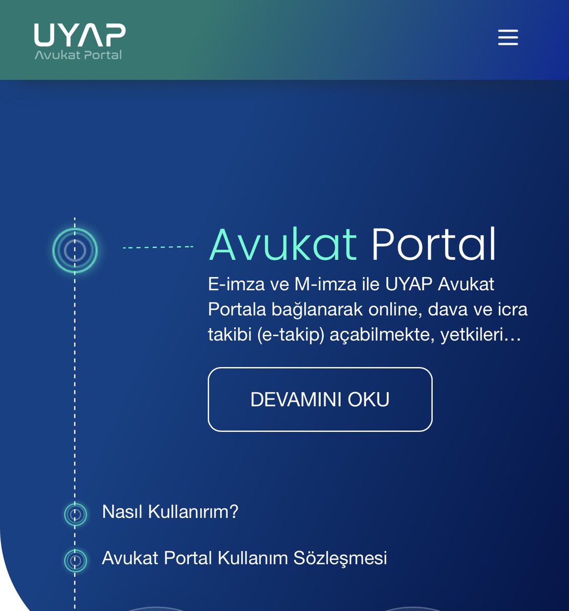 Avukatlarımızdan gelen öneriler doğrultusunda “UYAP avukat portal” arayüzünü yeniledik, Yargının kurucu unsurlarından olan avukatlarımıza hayırlı olmasını diliyorum. Adalete erişimi kolaylaştırmak için Yargıda Dijitalleşme çalışmalarımıza hız kesmeden devam edeceğiz.…