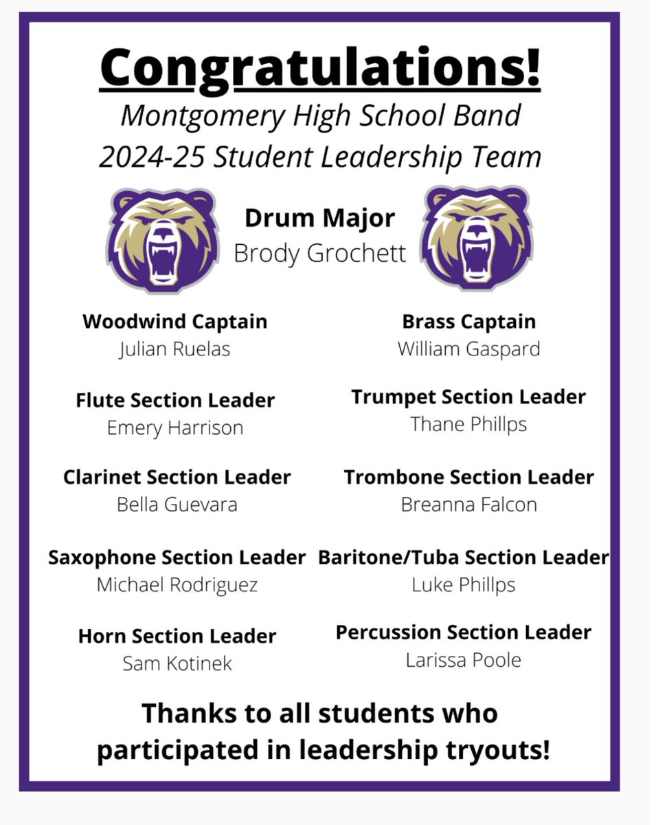 Congratulations William Gaspard and Samuel Kotinek.