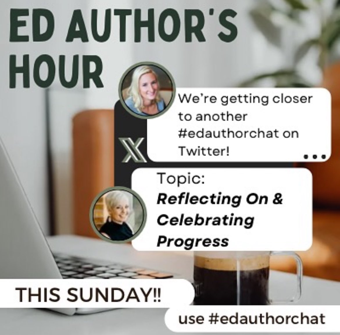 Tonight is our last chat of the season & we want to connect with as many writers/educators as possible. Come say 👋 & tell us what you’ve been working on 📝6pm CST

#edchat #educoach #edauthorchat