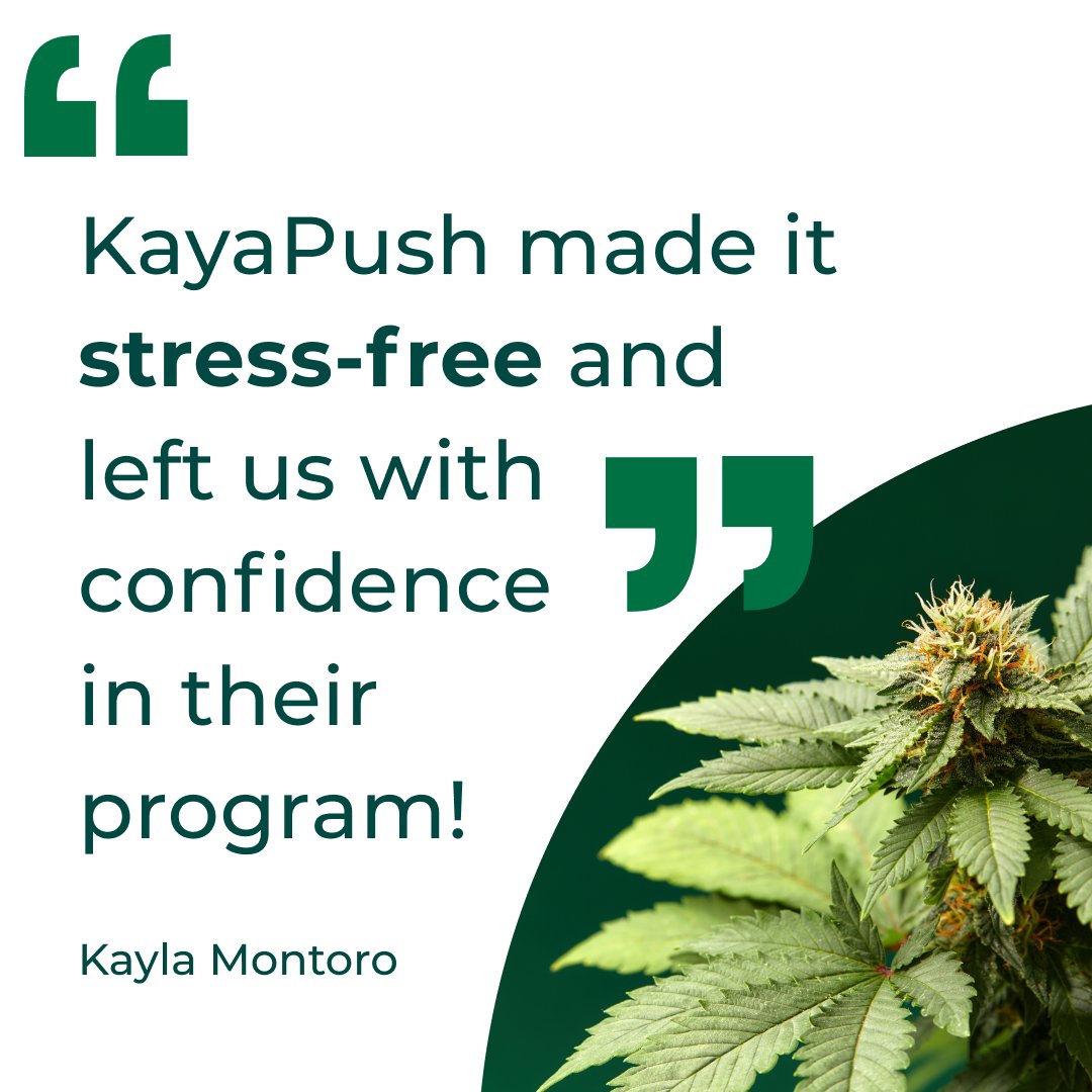 Our platform is user-friendly and saves time, allowing customers to focus on what they love! Get a stress-free solution today: web.kayapush.com/3S1ch7d #CustomerExperience #businesstips #canna