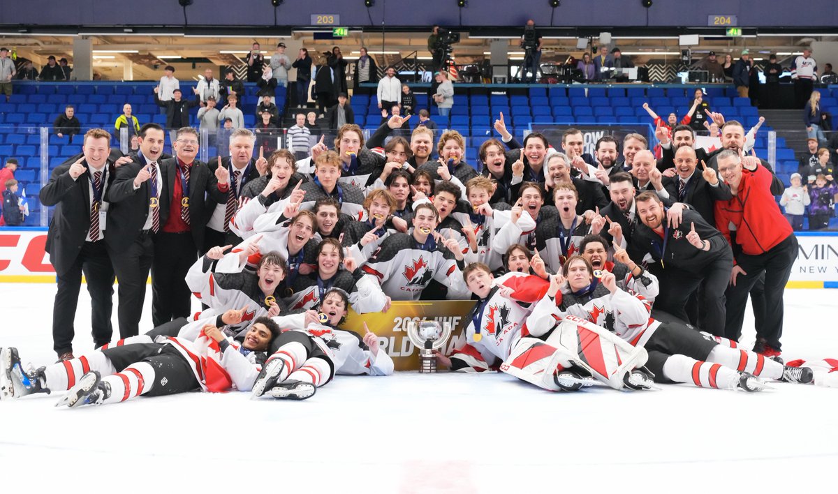 A golden day for @blazerhockey products @hbrunicke06 and @ddepalma1, as they will return to #Kamloops with gold medals following a perfect tournament at the #U18MensWorlds in Finland, defeating @usahockey in the finals on Sunday. lnkr.fm/DkSiG